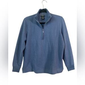 EDDIE BAUER-LONG SLEEVE 1/4 ZIP PULLOVER DRESS SWEATER MENS